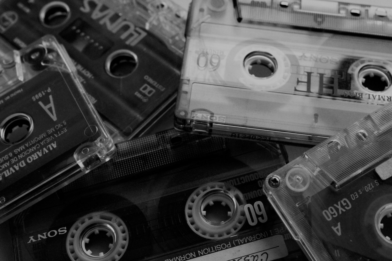 image of a pile of cassette tapes